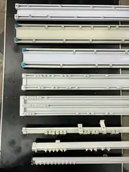 Plafond et Murs Tringles plafond chemin de fer plusieurs modèles simple double triple en aluminium et PVC dure.